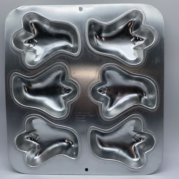 Wilton Mini Ghosts Halloween Baking Cake Pan Mold 2105-3845 Vintage 1991 - Picture 6 of 6